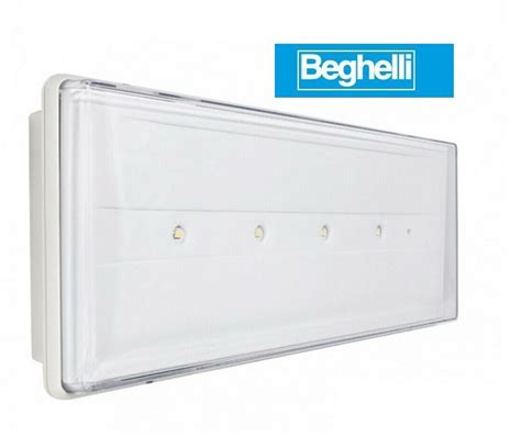 BEGHELLI 19500 LAMPADA EMERGENZA LED 11W A PARETE SA SE 2 ORE AUTONOMIA