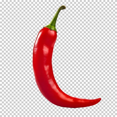 Premium PSD Red Hot Pepper Isolated On Transparent Background