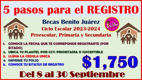 5 Pasos Para El Registro De Las Becas Benito Juárez Nivel Básico Aquí