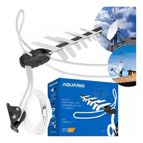 Kit Antena Externa Digital Aqu Rio Dtv M Cabo Supor