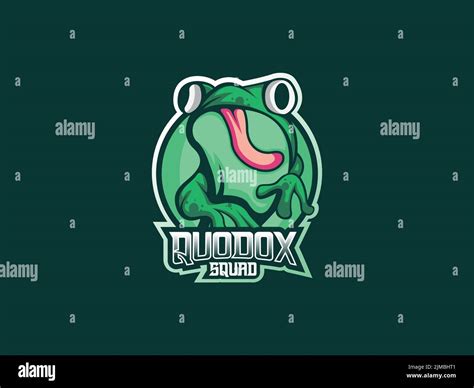 A Funny Frog As An Esports Animal Mascot Logo Design Stock Vector Image