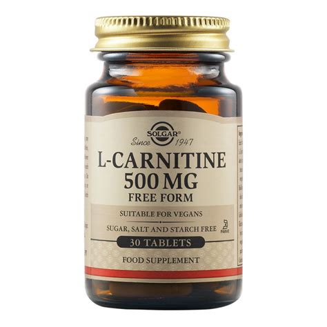 L Carnitine Mg Tablete Solgar Bebe Tei