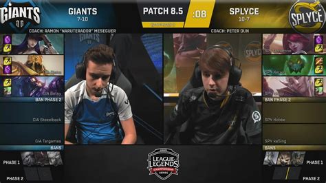 Giants Vs Splyce EN EU LCS Spring Split 2018 W9D2 1080p CDA