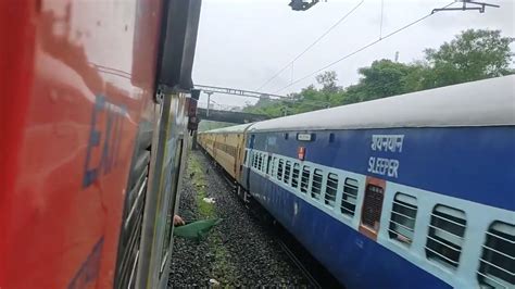 16338 Ernakulam Okha Express Overtaking 12052 Madgaon CSMT Shatabdi At