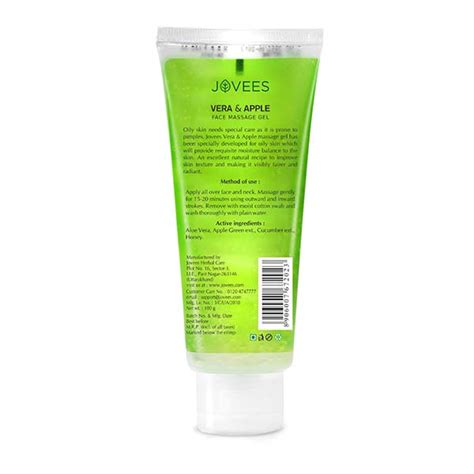 Buy Jovees Face Massage Gel For Oily Skin Vera And Apple 100 Gm Online