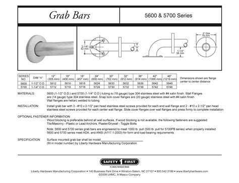 Franklin Brass 5712 Stainless Steel 12 Wall Mounted Grab Bar