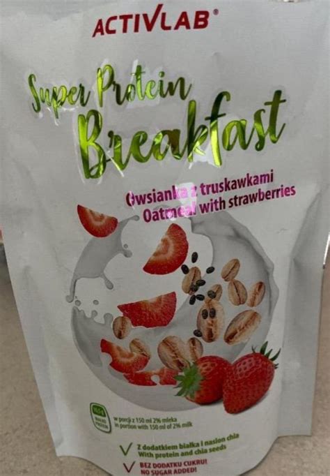 Super Protein Breakfast Oatmeal With Strawberries Activlab