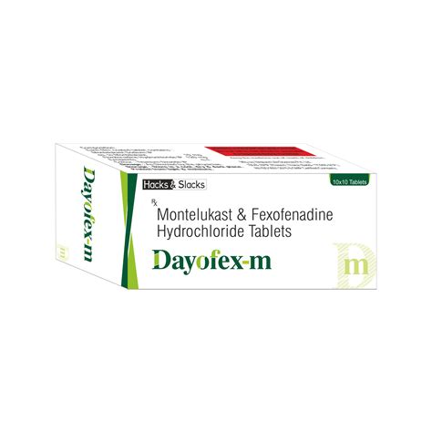 Montelukast Sodium Fexofenadine Hcl Tablet Manufacturer And Supplier