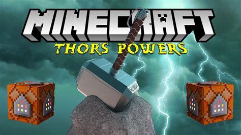 Mjolnir In Minecraft Thor S Command Block Super Powers Youtube