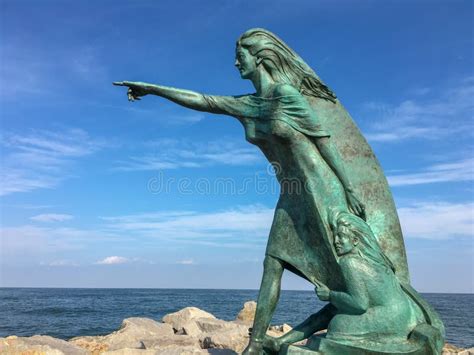 A Statue At A Beach In Venice Stock Image Image Of Olympus Greece