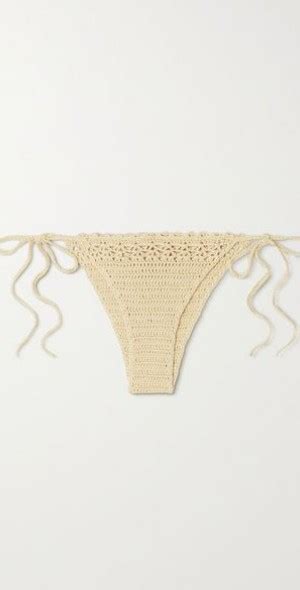 CULT GAIA Eshe Crocheted Cotton Bikini Briefs