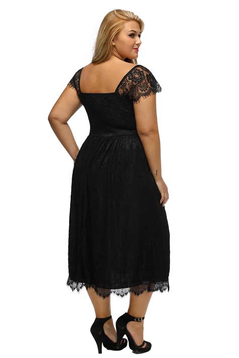 Elegant Lace Embellished Black Plus Size Dress Lc61268 2 58108 Curvyplus