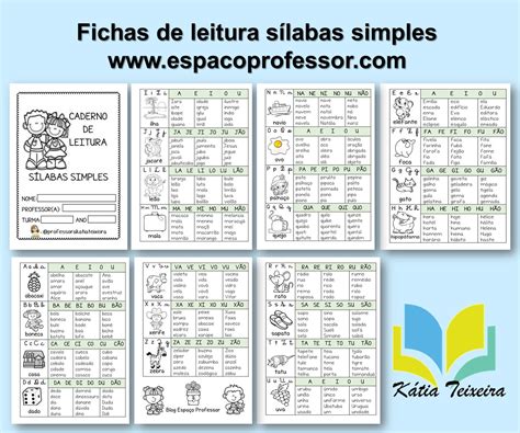 Caderno De Leitura SÍlabas Simples Fichas De Leitura No Elo7 19e