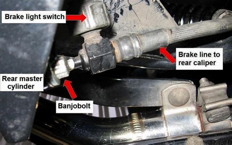 How To Remove The Rear Brake Switch Harley Davidson Forums