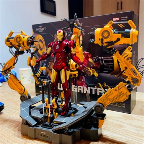 Original Zd Toys Iron Man Mark Iv Suit Up Gantry Figure Shopee Malaysia