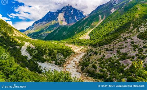 Ganga River Flows Throw Himalayas In India Stock Image Image Of Asia