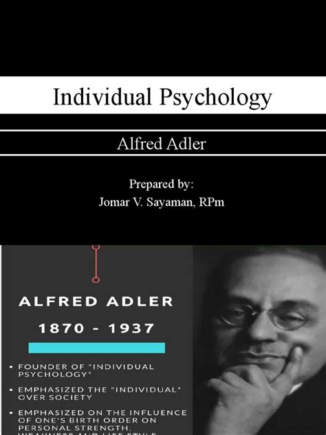 Individual Psychology Alfred Adler Pdf Self Esteem Sigmund Freud