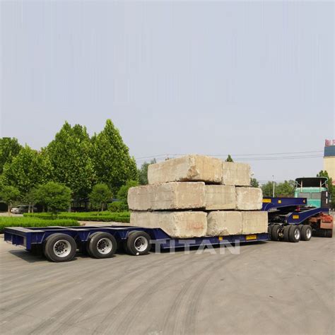 Ton Dolly Lowbed Trailer Low Loader Dolly Semi Trailer Low Bed