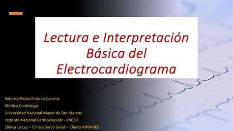 Lectura e Interpretación Básica del Electrocardiograma enfermera uDocz