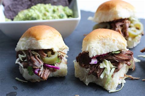 Slow Cooker Chipotle Shredded Beef Sliders Fully Mediterranean