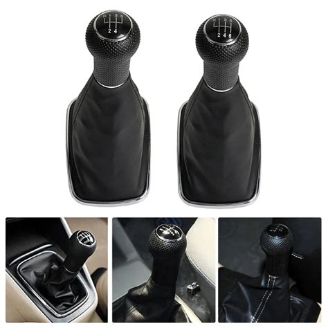 5 6 Speed Car Gear Shift Knob Boot Gearstick Gaiter Kit Manual Gear Shifter Boot Cover