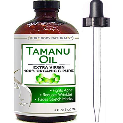 Cold Pressed Tamanu Oil 4 Fl Oz Calms Irritated Skin Moisturises Dry Scaly Skin By Pure