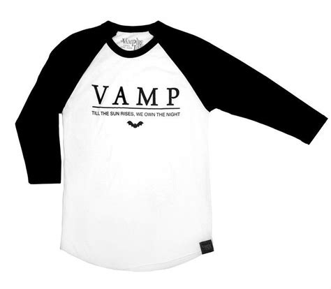 Vampire Life Vamp Baseball Graphic Tee By Jim Jones Blackandwhite