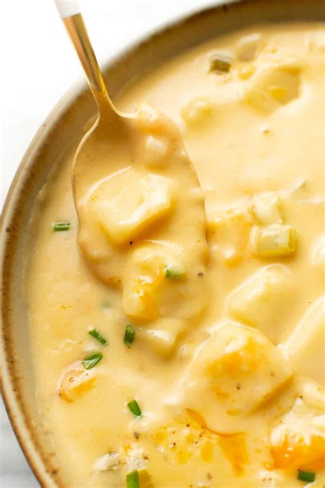 Cheesy Potato Soup • Salt And Lavender