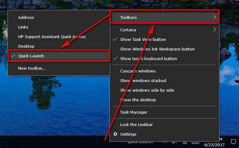 How To Add Remove Quick Launch Toolbar In Windows 10 ConsumingTech