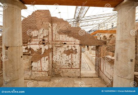 Terrace Houses In Ephesus Ancient City Izmir Turkey Stock Photo