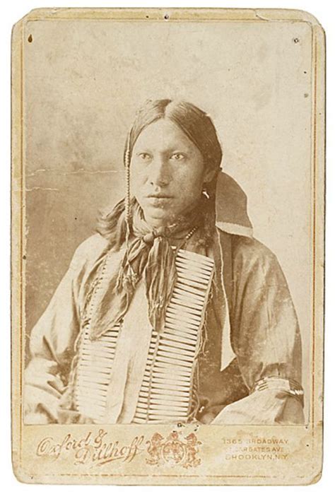 Cabinet Card Of Unidentified Sioux Man Love The Aged Look Of This