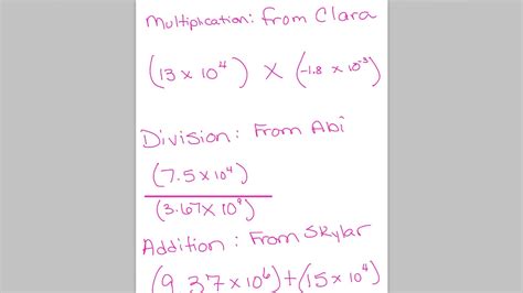 Natalie Compute With Scientific Notation Youtube