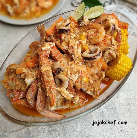 Seafood Platter Saos Padang Resep Enak Lezat Wajib Coba Nikmat