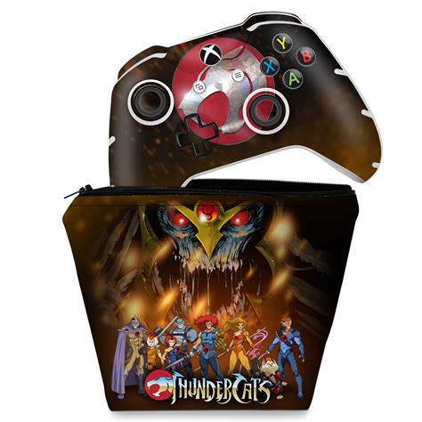 Kit Capa Case E Skin Xbox One Slim X Controle Thundercats B Pop