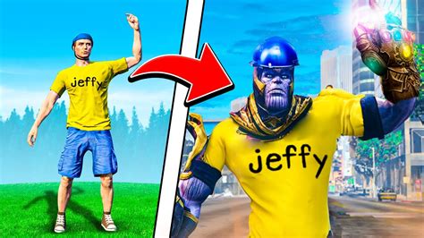 Jeffy Becomes THANOS In GTA 5 YouTube