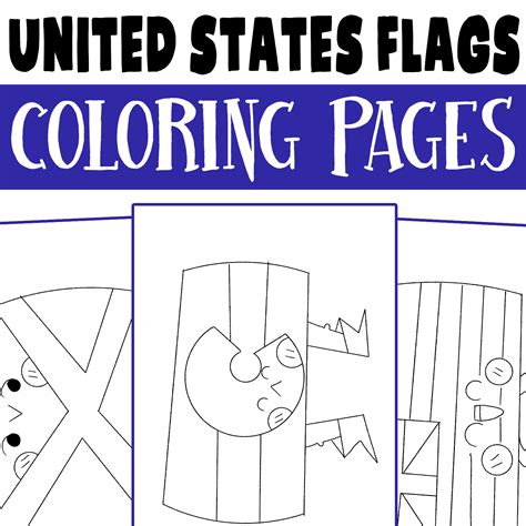 Coloring Pages Us State Flags