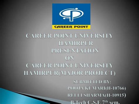 Ppt Career Point University Hamirpur Powerpoint Presentation Free