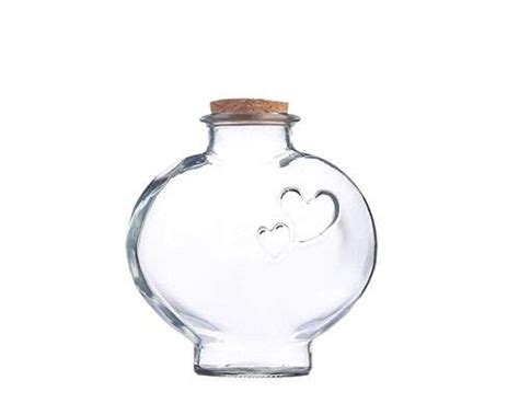 Best Heart Shaped Glass Bottle With Cork 50ml 80ml