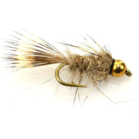 6pcs Aventik Bh Hares Ear Flies Dry Trout Nymph Flies Various Size