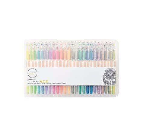 Lot De 48 Stylos Gel Kaisercraft Pastels Et Pailletés La Fourmi