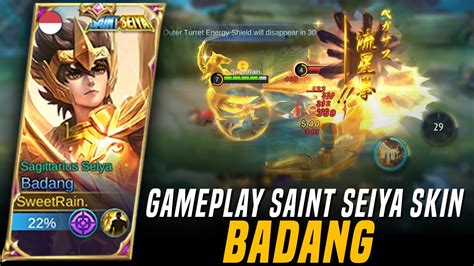 Saint Seiya Skin BADANG Sagittarius Saiya Full Gameplay Mobile