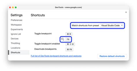 Shortcuts - Chrome for Developers