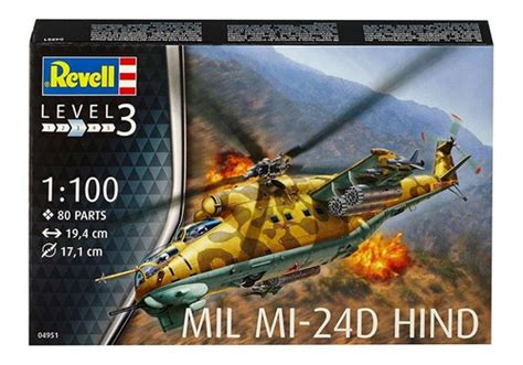 Revell 04951 Mil Mi 24d Hind Soviétivo 1980 1100 Frete Grátis