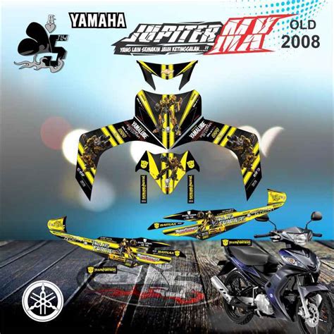 Jual STICKER DECAL YAMAHA JUPITER MX 2008 FULL BODY BLUMBEBEE