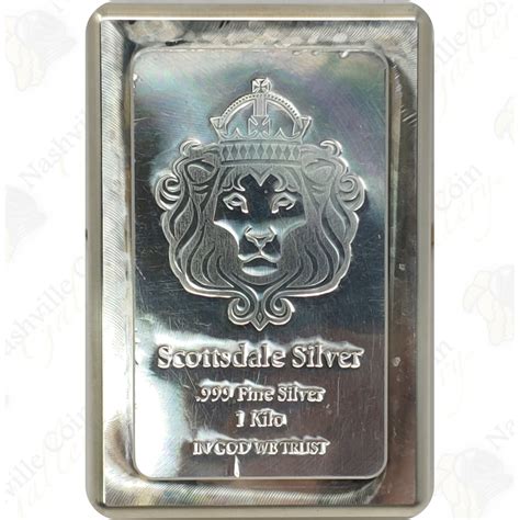 Scottsdale Mint 1 Kilo Stacker Silver Bar Sku 64032 Nashville