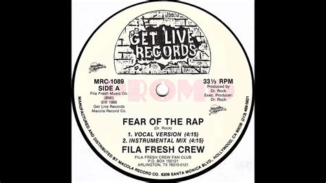 Fila Fresh Crew Fear The Rap Instrumental Mix Youtube