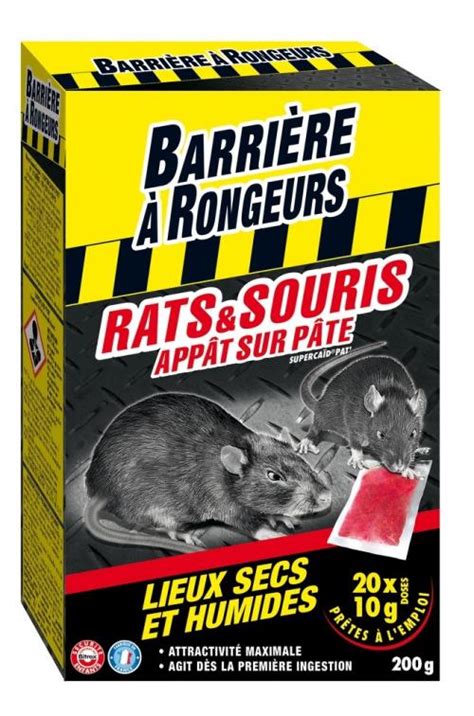 App T Sur P Te Pour Rats Et Souris Barri Re Rongeurs G Soin Du