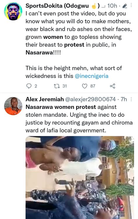 Video Of Nak3d Nasarawa Women Protesting The Re Selection Of Gov Audu Sule Surfaces Online