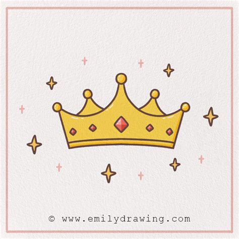 How to Draw a Crown - Emily Drawing