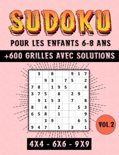 Sudoku Pour Les Enfants Ans Livre De Grilles Sudoku Faciles